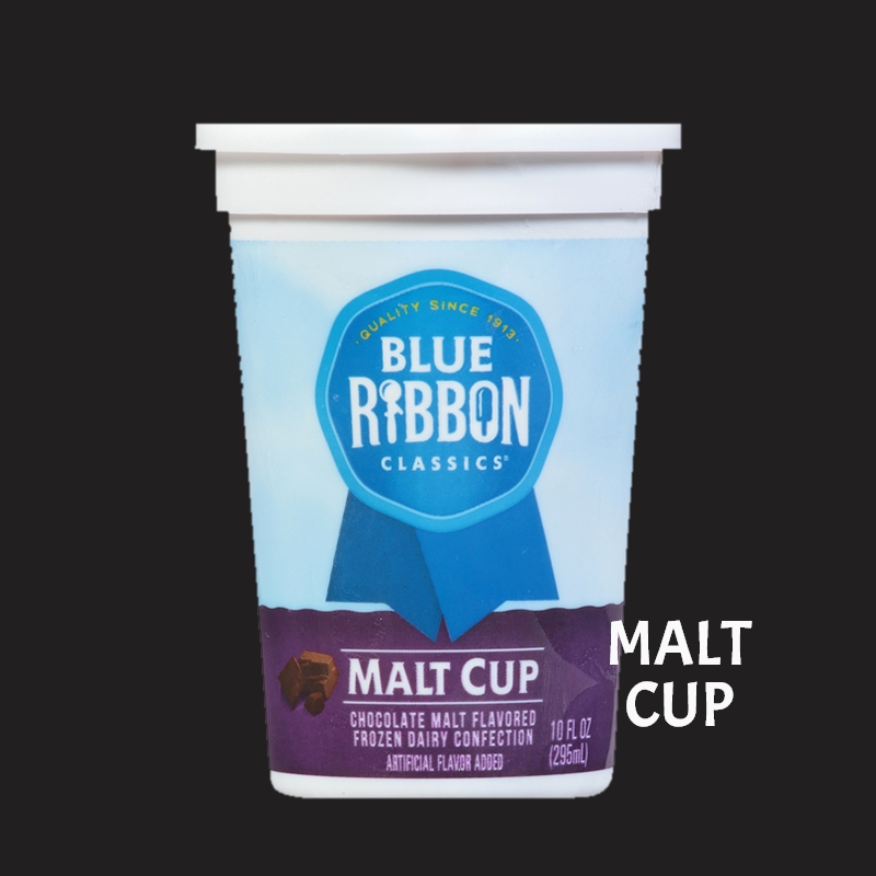 Blue ribbon classics malt cup