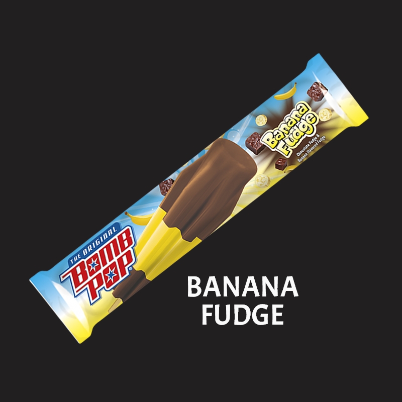 banana fudge bomb pop - ice cream novelties